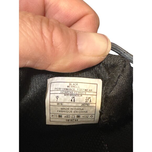 Merrell Womens Black Athletic Shoes Size 7.5 - Picture 8 of 8